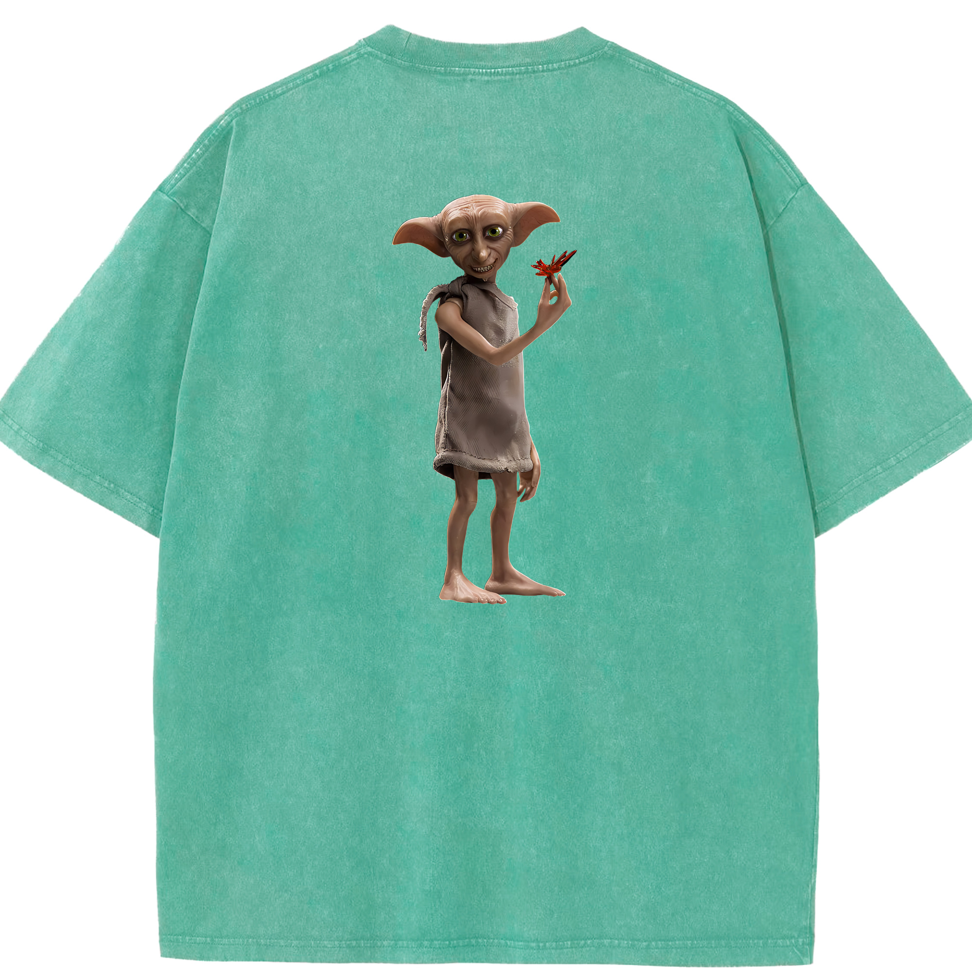 （画像用） Harry Potter ハリー・ポッターシリーズ 綿100% ヴィンテージ風 半袖Tシャツ（背面プリント）
